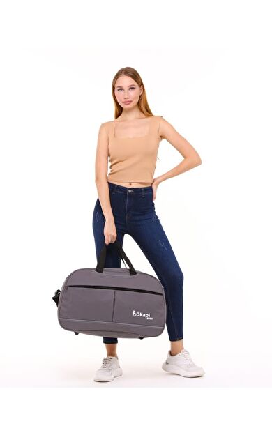 Okapi Sport Valiz ve Spor Çantası Gri OKP-251