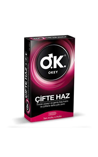 Okey Çifte Haz Prezervatif 10 adet