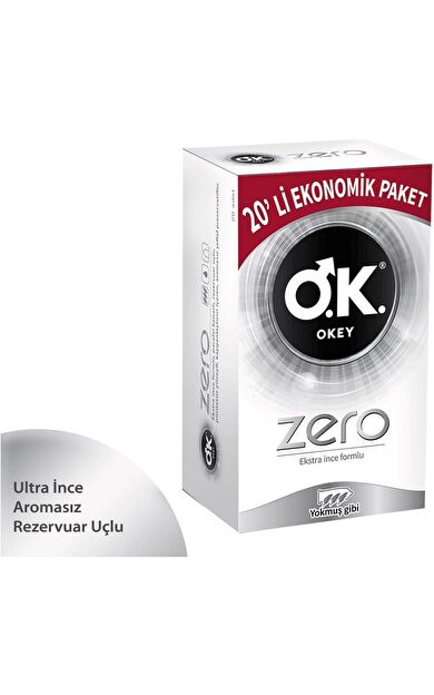 Okey Zero Prezervatif 20 Adet