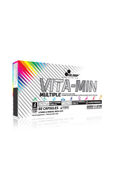 Olimp Vita-Min Multiple Sport 60 Kapsül A B1 B2 B12 B3 B5 B6 Biotin Bakır Çinko Demir Iyot Kalsiyum