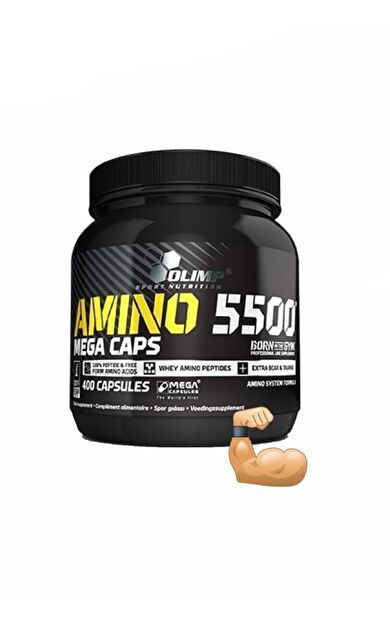 Olimp Amino 5.500 400 Kapsül Amino Protein Bcaa Glutamin Kas Güçlendirici