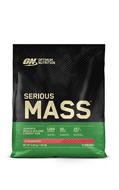 ON Optimum Nutrition Serious Mass Strawberry 12 Lbs