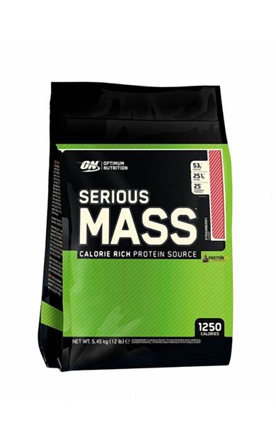 ON Optimum Nutrition Serıous Mass 5450 Gr Çilek Aromalı