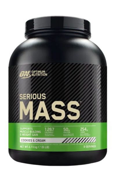 ON Optimum Nutrition Serious Mass Kurabiye Ve Krema Aromalı Gainer 2.73kg 8 Servis Kilo Artışı Ve Kas Gelişimi