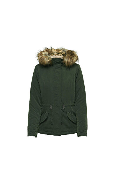 Only Yeşil Kadın Günlük Mont 15158948-Pe Lucca Parka Jacket Oyw Peat