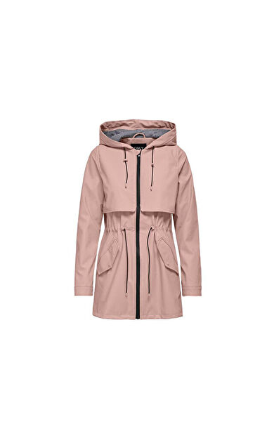 Only Onlrace Short Raincoat Otw Kadın Günlük Ceket 15161241-ROSE-SMOKE Pembe