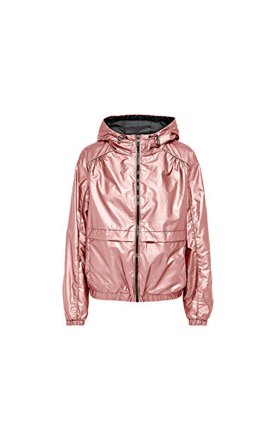Only Onlerin Metallic Jacket Otw Rose Smoke Kadın Günlük Ceket 15244657-ROSE-SMOKE Pembe