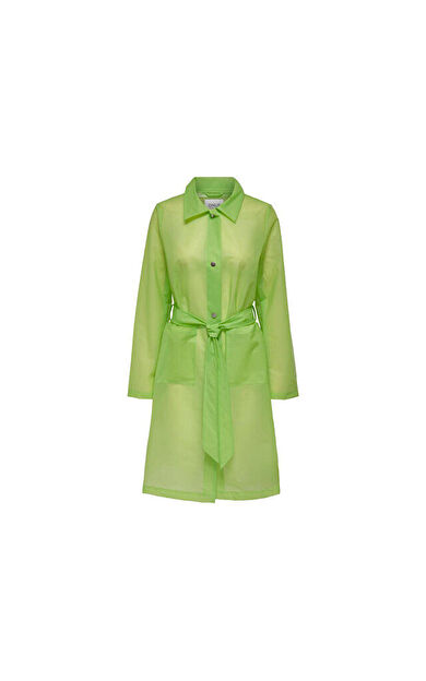 Only Onlacacie Rain Coat Otw Lime Punch Kadın Günlük Yağmurluk 15281181-LIME-PUNCH Yeşil