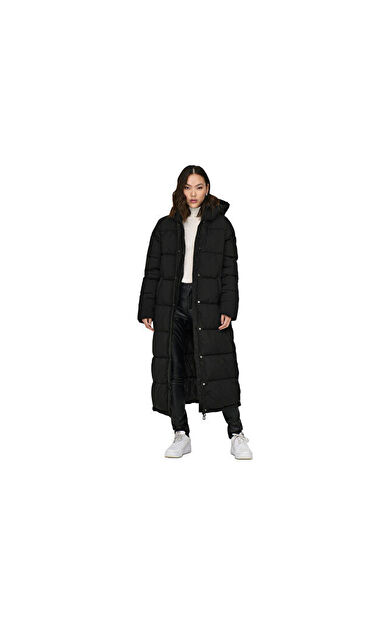 Only Onlann Premium Puffer Kadın Günlük Mont 15287913-BLACK Siyah