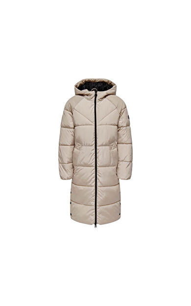 Only Onlnewamanda Long Otw Kadın Günlük Mont 15304786-PUMICE-STONE Krem