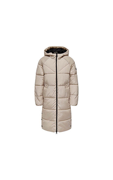 Only Onlnewamanda Long Otw Kadın Günlük Mont 15304786-PUMICE-STONE Krem