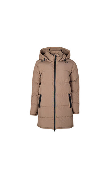 Only Onlpaula Premium Puffer Kadın Günlük Mont 15326656-WALNUT Kahverengi