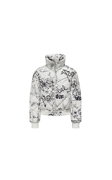 Only Kadın Ceket Onlmia Short Aop Puffer Cc Otw 15293753-Bright White