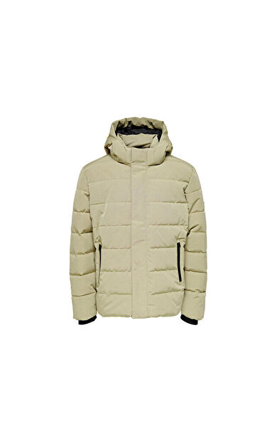Only Onscayson Puffa Otw Erkek Günlük Mont 22019598-CHINCHILLA Yeşil