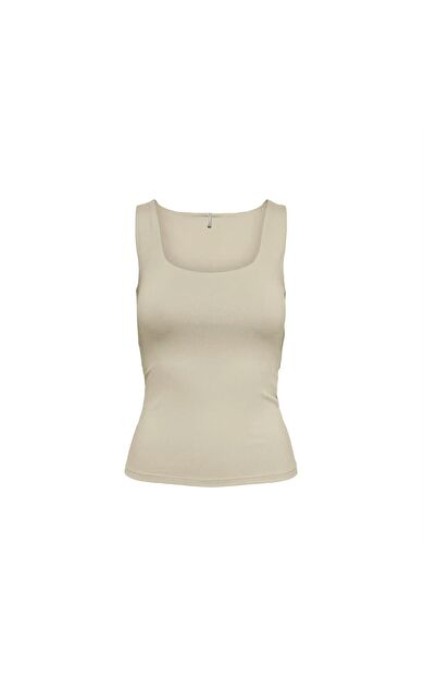 Only Kadın T-Shirt Onlea S/L 2-Ways Fıt 15278090-Humus