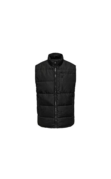 Only Erkek Yelek Onsjake Quilted Vest Otw 22024229-Black