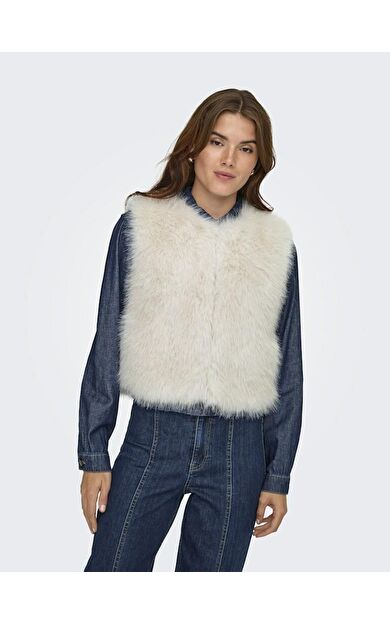 Only Jdy Yora Faux Fur Waıst Kadın Yelek 15359348