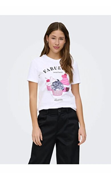 Only Kıta Regular Fit Kadın Tişört 15368885