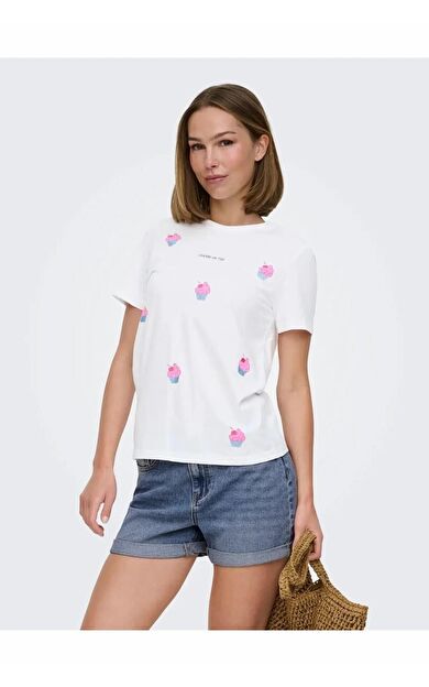 Only Kıta Regular Fit Kadın Tişört 15368885