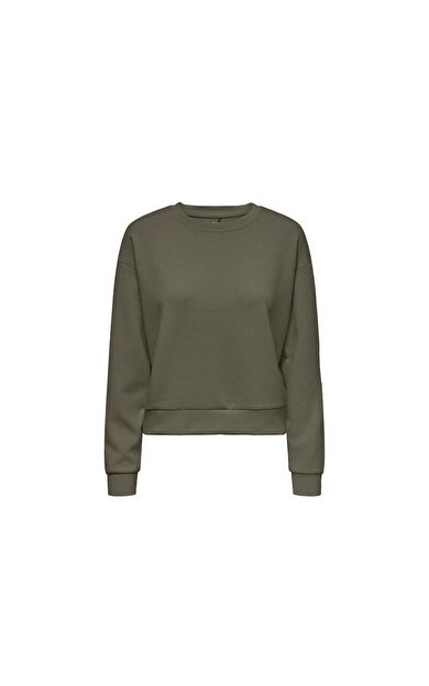 Only Kadın Sweatshirt Onplounge Ls On Swt Noos 15230217-Olive