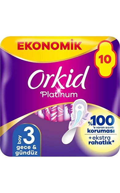 Platinum Gece & Gündüz (BOY 3) 10 Adet Hijyenik Ped