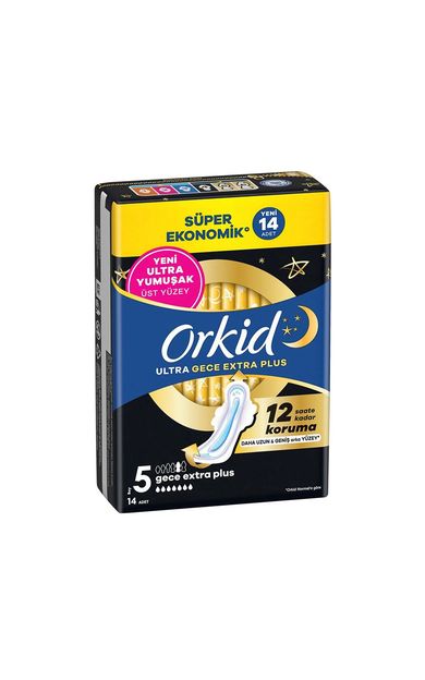 Orkid Ultra Extra Gece Extra Plus 14'Lü