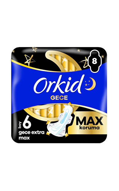 Orkıd Ultra Extra Dörtlü Gece Extra Max 8'Li