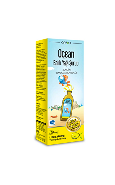 ORZAX Ocean Omega3 Şurup 150 ml - Limon