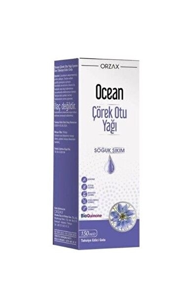 Ocean Çörek Otu Yağı Soğuk Sıkım 150 ml