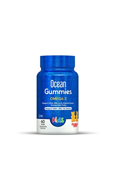 Ocean Gummies Omega 3 60 Adet Çiğnenebilir Jel Form