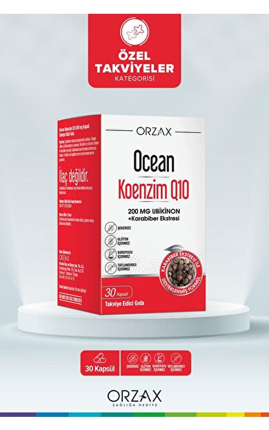 Ocean Koenzim Q10 200 mg 30 Kapsül