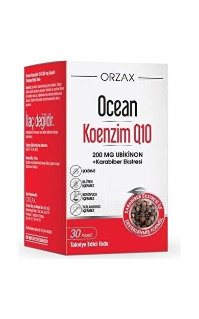 Ocean Koenzim Q10 200 mg 30 Kapsül