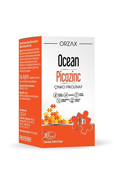 Ocean Picozinc Çinko Pikolinat 30 Tablet- SKT: 02/2029
