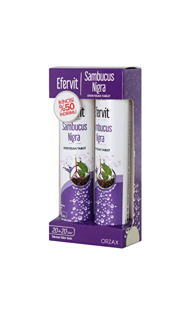 Orzax Efervit Sambucus Nigra İkili Tablet 20x2 Adet