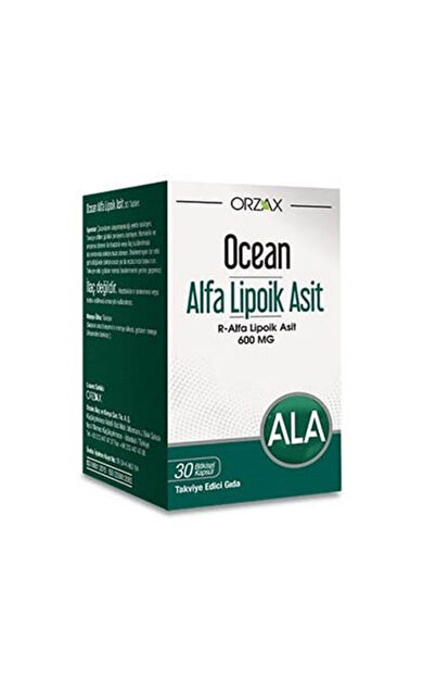 Orzax Ocean Alfa Lipoik Asit 600 mg 30 Tablet