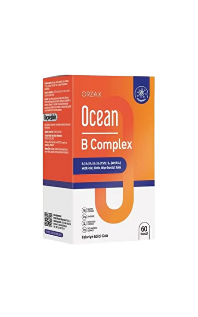 ORZAX Ocean B Complex Takviye Edici Gıda 50 Kapsül