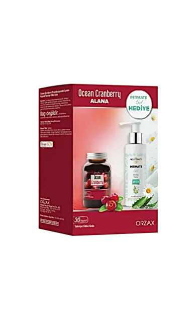 Orzax Ocean Cranberry Alana Intımate Gel Hediye