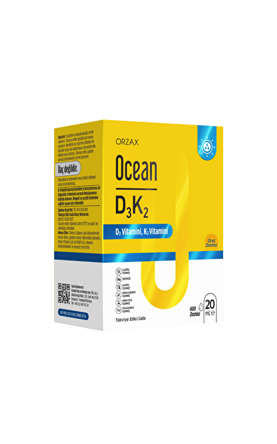 ORZAX Ocean D3K2 20 ml Damla / 400 doz