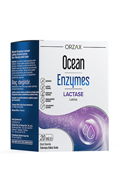 Orzax Ocean Enzymes Lactase Damla 20 ml