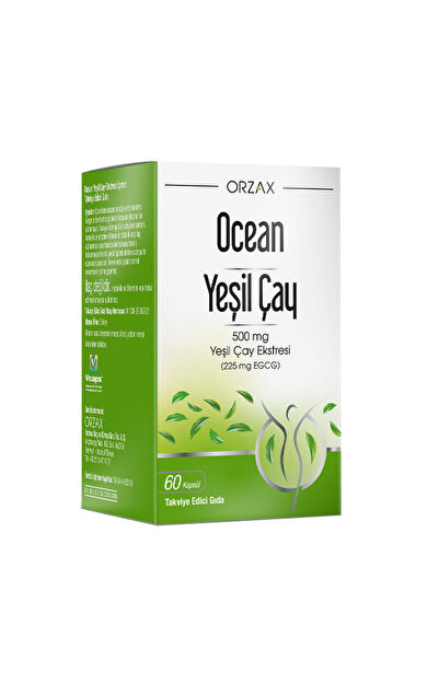 Orzax Ocean Green Tea Takviye Edici Gıda 60 Kapsül