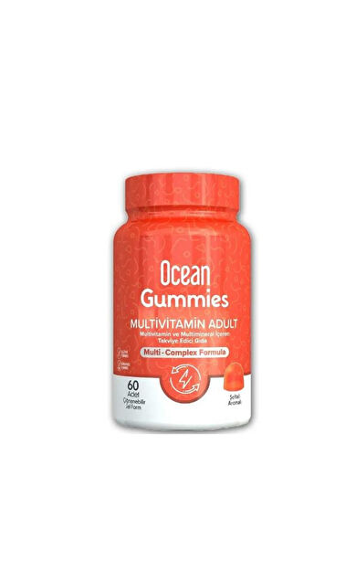 Orzax Ocean Gummies Multivimatimin Adult Takviye Edici Gıda 60 Adet Çiğnenebilir Jel Form