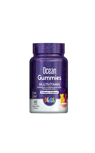 Orzax Ocean Gummies Multivitamin Kids Takviye Edici Gıda 60 Adet Çİğnenebilir Jel Form