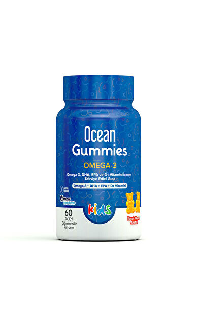 Orzax Ocean Gummies Omega-3 Kids 60 Adet Çiğnenebilir Jel Form