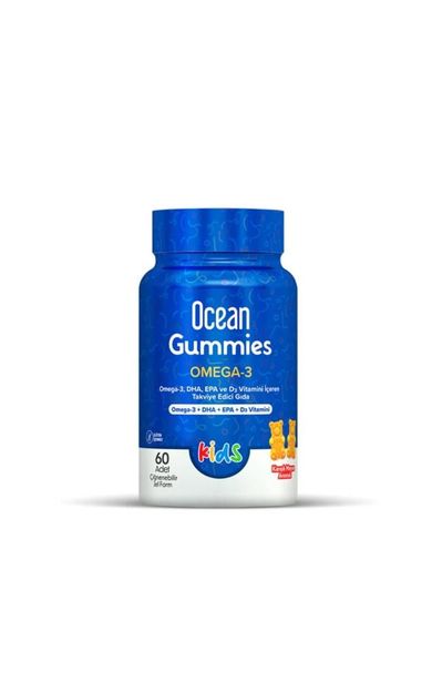 Ocean Gummies Omega-3 Kids 60 Adet Çiğnenebilir Jel Form