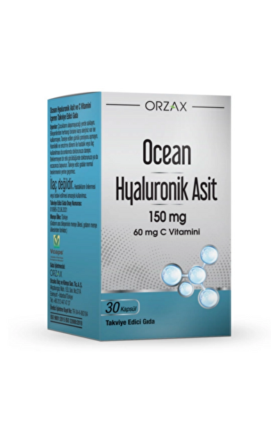 ORZAX Ocean Hyaluronik Asit 150 mg 30 Kapsül