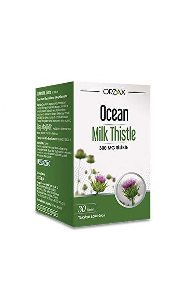 Orzax Ocean Milk Thistle Takviye Edici Gıda 30 Tablet