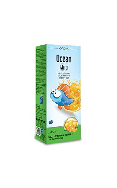 Orzax Ocean Multi Şurup 150 ml - Ballı Portakallı