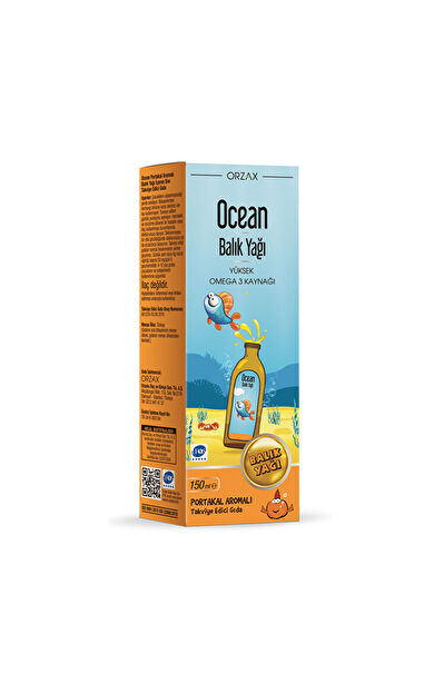 Orzax Ocean Omega3 Şurup 150 ml - Portakal