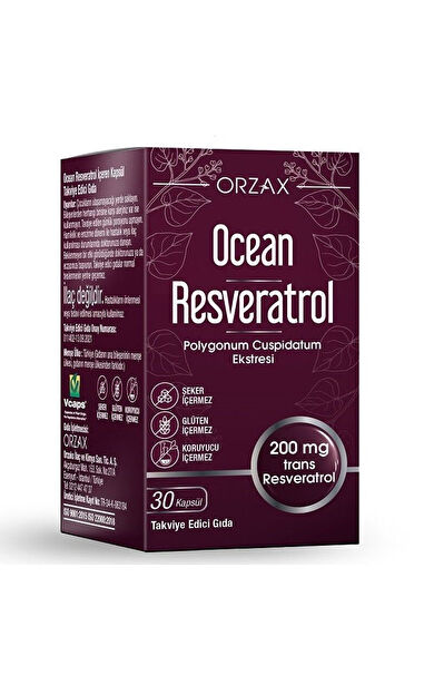 Orzax Ocean Resveratrol Takviye Edici Gıda 30 Kapsül