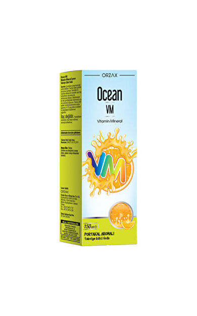 Orzax Ocean Vitamin Mineral - Portakal Aromalı 150ml